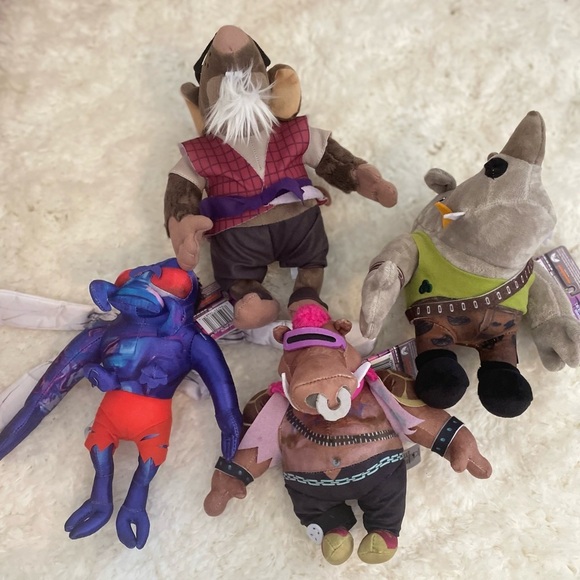Teenage Mutant Ninja Turtles 4 Pack Soft Dolls NWT - Picture 1 of 9